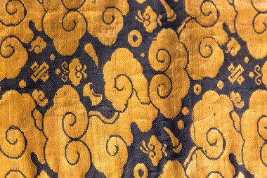 Vintage geleneksel Japon ipek kimono Japonya desen decora