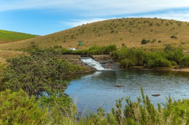 Küçük şelale, Horton Plains Ulusal Parkı Sri Lanka Şelalesi.