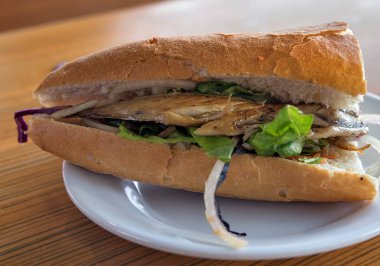 Balık sandviç sokak lokanta
