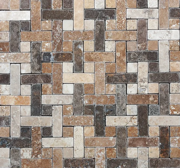 Geometria abstrata, mármore natural azulejo textura decorativa mosaico — Fotografia de Stock