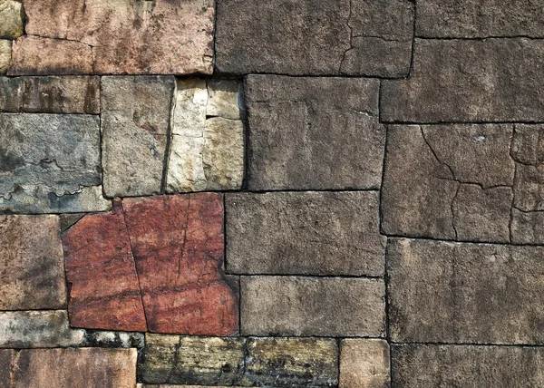 Вінтажна кам'яна текстура стін огорожі архітектурний дизайн — стокове фото