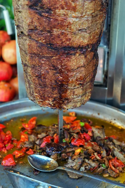 Mâncare turcească Doner Kebab Bucătărie tradițională fast-food — Fotografie, imagine de stoc