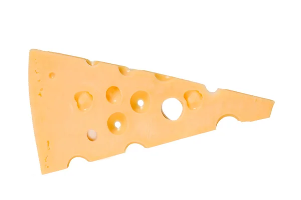 스위스 치즈 슬라이스 — 스톡 사진