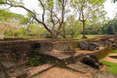 Tuğla merdiven Sigiriya veya Sinhagiri bir antik kaya fortr olduğunu