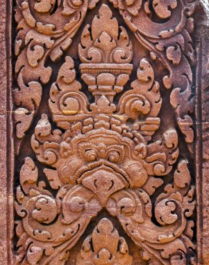 Angkor Wat, Cam Khmer kültür kısma heykel arka plan