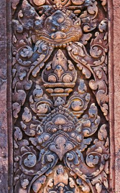 eski Hindu Tanrı taş Kamboçya sanatı. Antik Khme