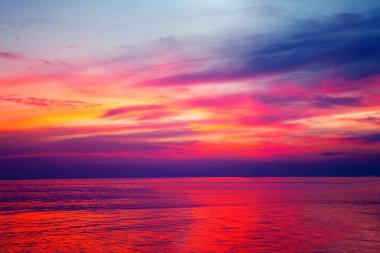 Doğal bulut günbatımı gökyüzü arka plan, doğa kompozisyon cloudscap