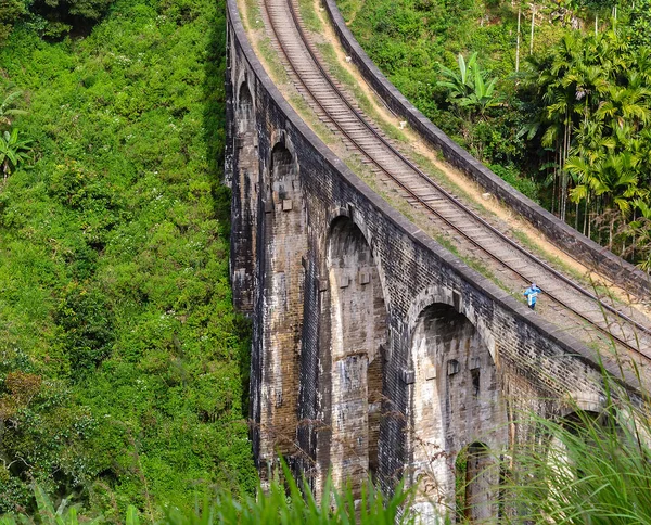 Brückenbahnen in den Bergen, Ella, Sri Lanka — Stockfoto