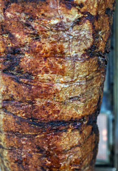 Doador de alimentos turco Kebab - shawarma árabe . — Fotografia de Stock