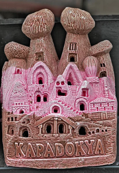 Bajki komin ceramiczne cappadocia pamiątki — Zdjęcie stockowe