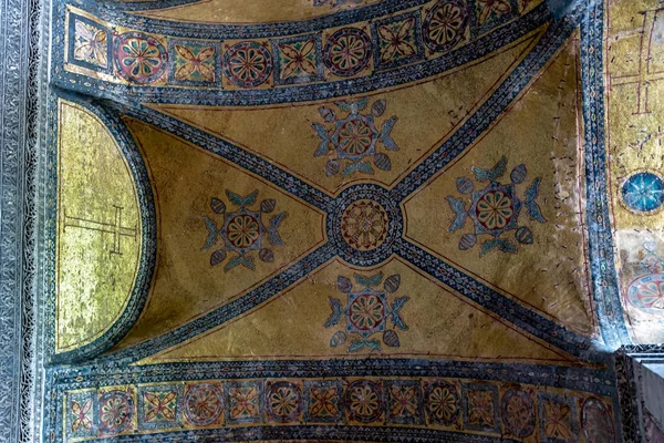 Interieur Hagia Sophia, Aya Sofya museum in Istanbul Turkije — Stockfoto