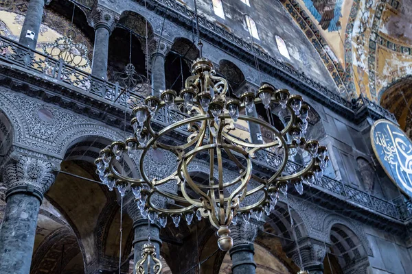 Interior Hagia Sophia, Museo Aya Sofya en Estambul Turquía — Foto de Stock