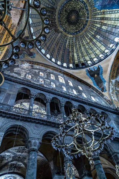 Interior Hagia Sophia, Museo Aya Sofya en Estambul Turquía —  Fotos de Stock