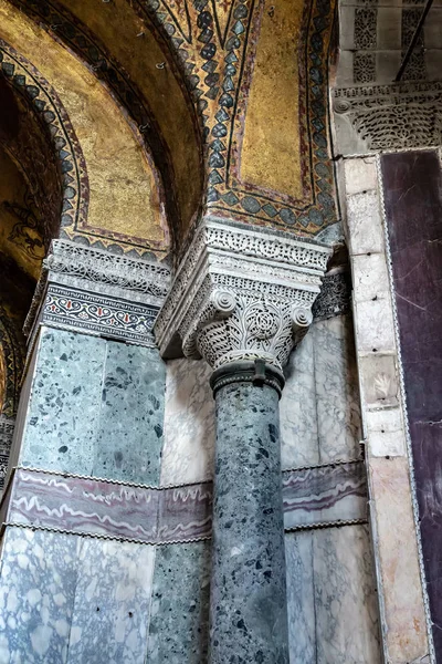 Interiör Hagia Sophia, Aya Sofya museum i Istanbul Turkiet — Stockfoto