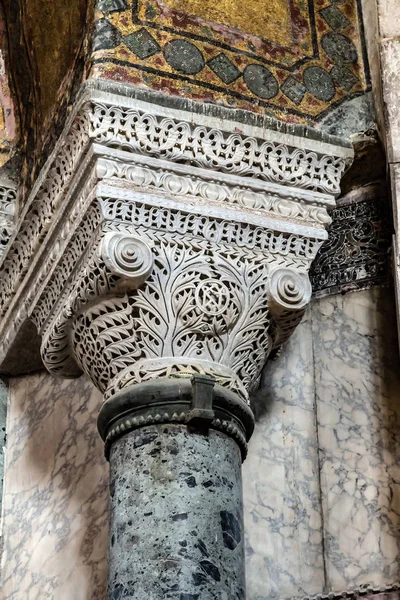 Interior Hagia Sophia, Museo Aya Sofya en Estambul Turquía — Foto de Stock