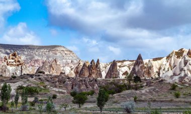 Rose Valley Trail Goreme Açık Hava Müzesi Kapadokya manzarası, T