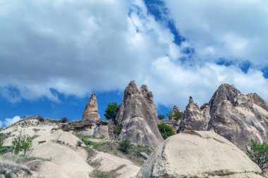 Goreme Açık Hava Müzesi Kapadokya manzarası, Türkiye