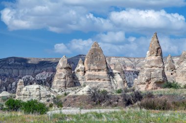 Rose Valley Trail Goreme Açık Hava Müzesi Kapadokya manzarası, T
