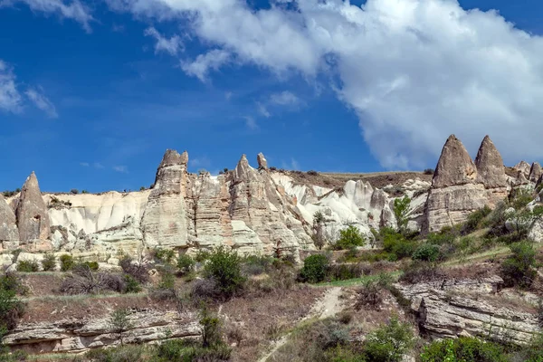 Goreme Açık Hava Müzesi Kapadokya manzarası, Türkiye — Stok fotoğraf