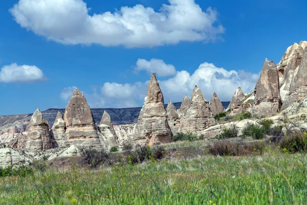Rose Valley Trail Goreme Open Air Museum Cappadocia landscape, T — Stock Photo, Image