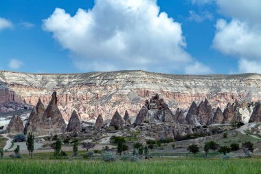 Rose Valle Goreme olağanüstü Kapadokya manzarası, Türkiye.