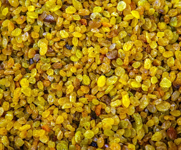 Golden raisins for baking background. — Stock Photo, Image