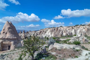 Rose Valle Goreme olağanüstü Kapadokya manzarası, Türkiye.
