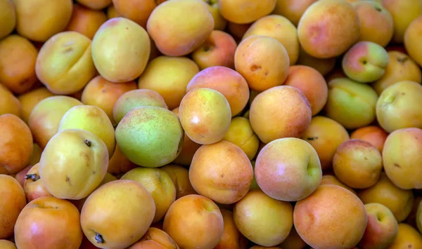 Apricot fruits background — Stock Photo, Image