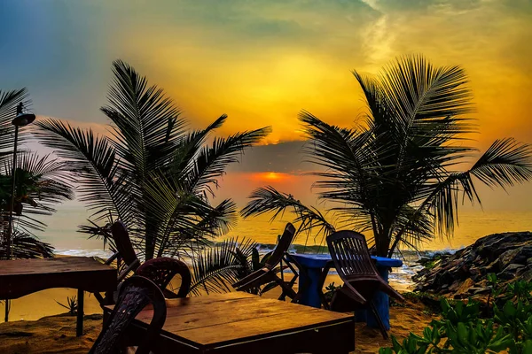 Palm Beach au coucher ou au lever du soleil — Photo