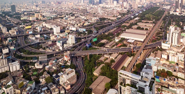 Bangkok város városkép Thaiföld. — Stock Fotó