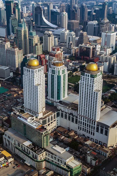 Bangkok miasto z panoramą o zmierzchu, Tajlandia. — Zdjęcie stockowe