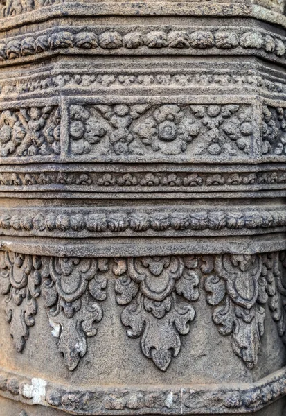 Kő faragás oszlopok háttér dekoratív textúra — Stock Fotó