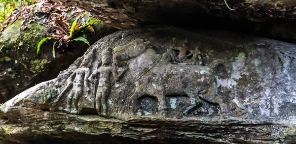 Kbal Spean hindu szentély az Angkor Siem aratás templomaiban Kambodzsa — Stock Fotó