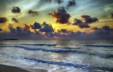 Florida Sahili 'nde gün batımı