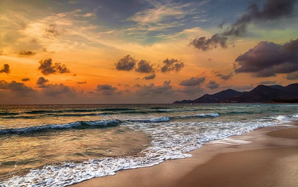 Puesta de sol en Florida Beach isla puesta de sol — Foto de Stock