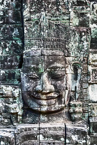 Mysterieuze glimlach Boeddha — Stockfoto