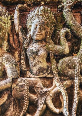 Dini oymalar Angkor Tapınağı Thom