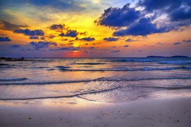 Sunrise Island Doğa Arkaplanı