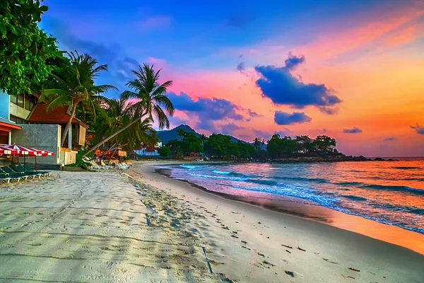 Puesta de sol en la hora dorada del mar — Foto de Stock