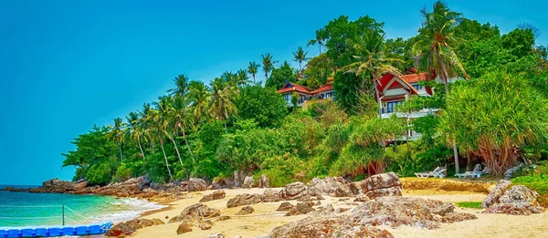 Resort zeegezicht strand exotisch — Stockfoto