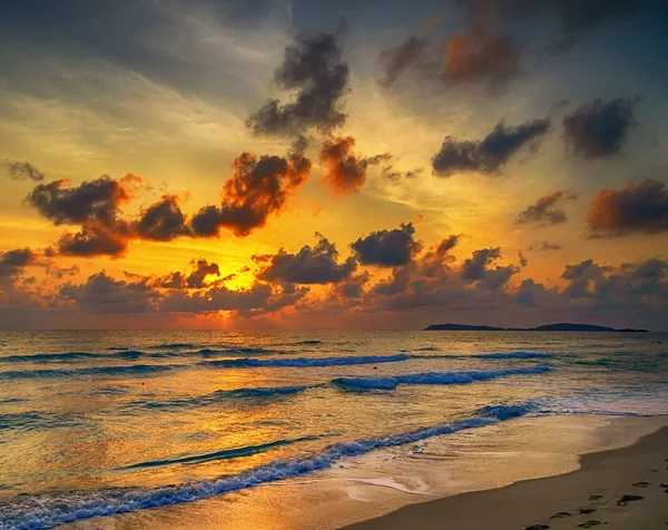 Sunset Beach при сходом сонця — стокове фото