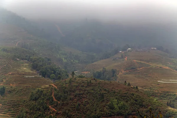 Sapa Vietnam Manzarası Pirinç Tarlası Gibiydi — Stok fotoğraf