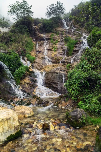 Mountain Waterfal River Landscape Waterfall Landscape Beautiful Waterfall — Stock Photo, Image