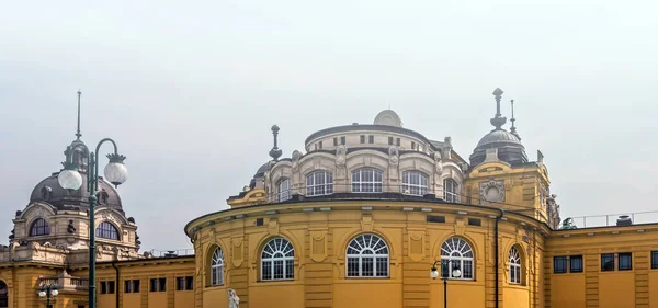 Szechnyi Baie Termică Spa Asistență Medicală Budapesta Ungaria — Fotografie, imagine de stoc