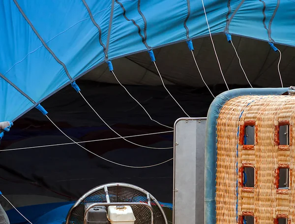 Heißluftballons Korb Fan Hintergrund — Stockfoto