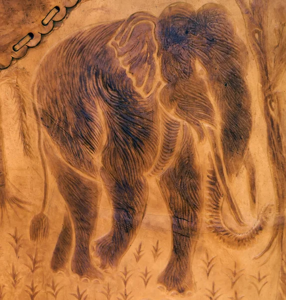 Elephant Huidtextuur Abstracte Achtergrond — Stockfoto