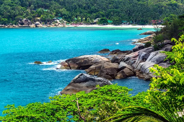 Persone Sulla Spiaggia Tropicale Rilassarsi Mare — Foto Stock