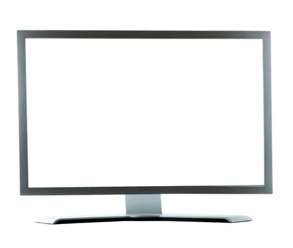 Screen Computer Monitor Display Desktop Front View Space Your Text — Stock Photo, Image