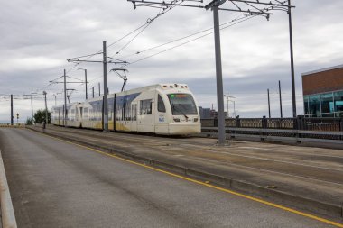 Public transportation, City Train, in downtown Portland, Oregon