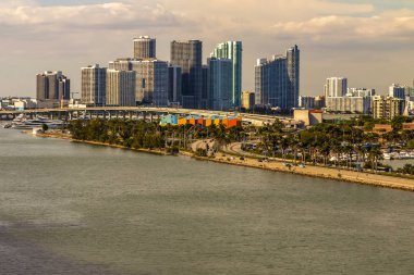 Şehir merkezinin panoraması Miami, Florida